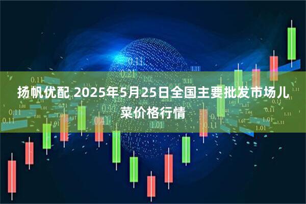 扬帆优配 2025年5月25日全国主要批发市场儿菜价格行情