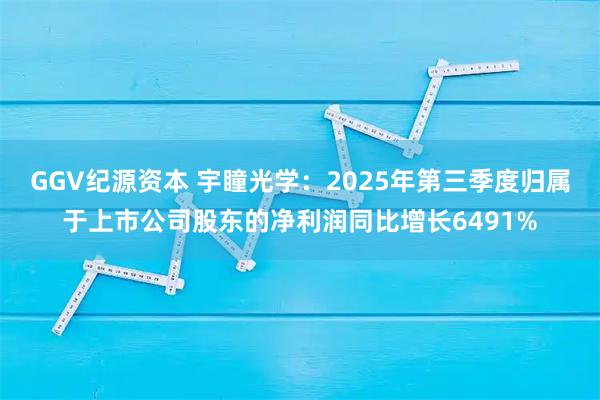 GGV纪源资本 宇瞳光学：2025年第三季度归属于上市公司股东的净利润同比增长6491%